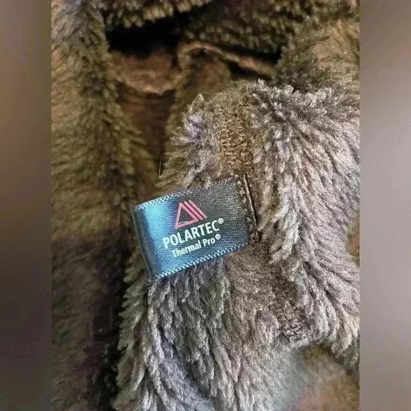 Patagonia Re-Tool Snap T Pullover Polar tech Fleece Jacket Brown/Blue Small - Picture 5 of 5